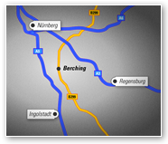 Berching liegt zwischen Nürnberg, Regensburg und Ingolstadt...